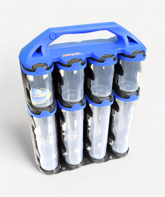 Q2L16 Sortimentskoffer mit 16 Behältern für lange und Standardteile