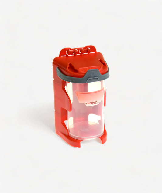 Q2 MOBILE Sortierbox in Rot - transparente Aufbewahrung für mobile Werkstatt