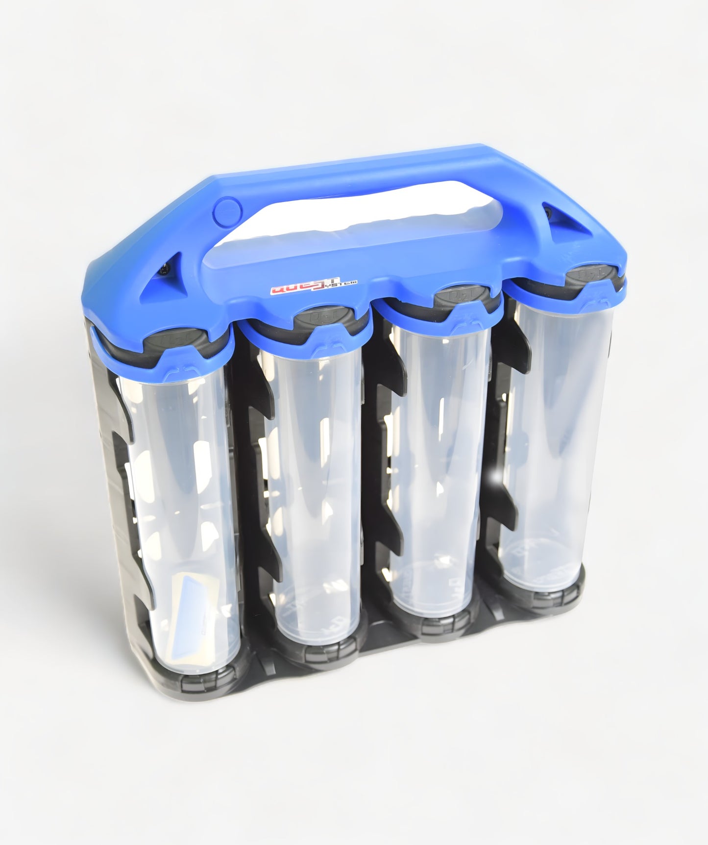 Q2L8 Sortimentskoffer mit 8 langen transparenten Behältern