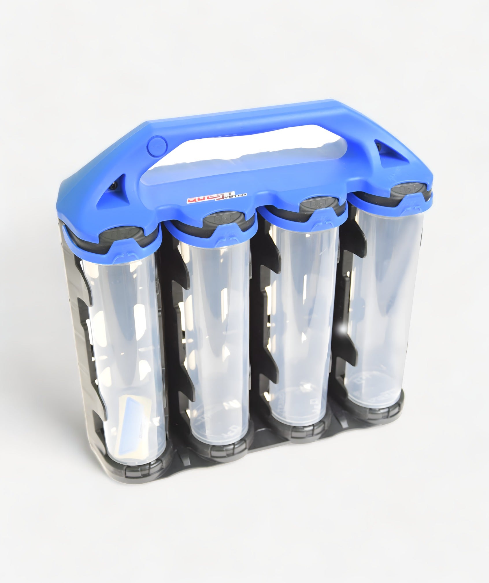 Q2L8 Sortimentskoffer mit 8 langen transparenten Behältern