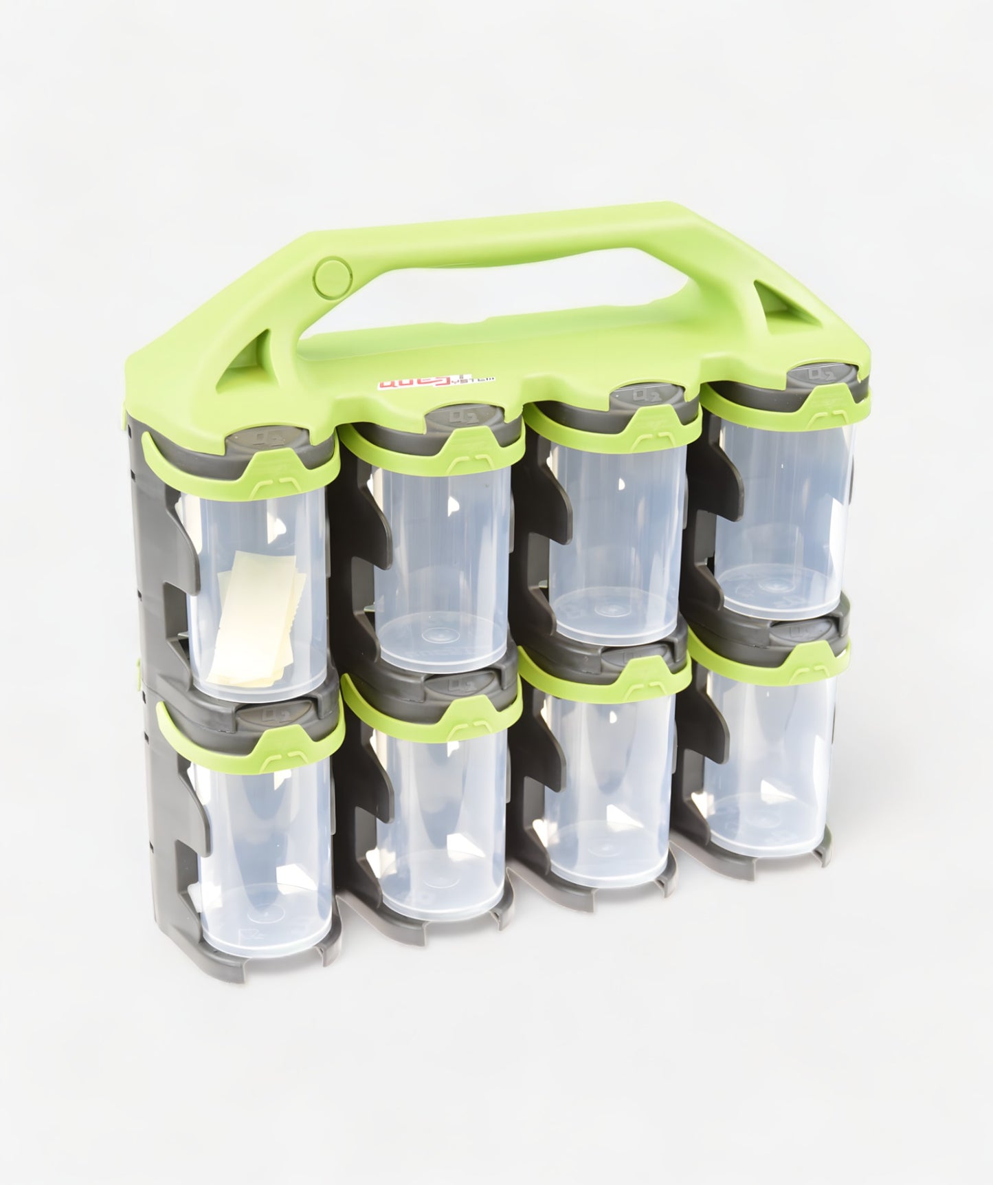 Q2X16 Sortimentskoffer mit 16 transparenten Behältern für Kleinteile