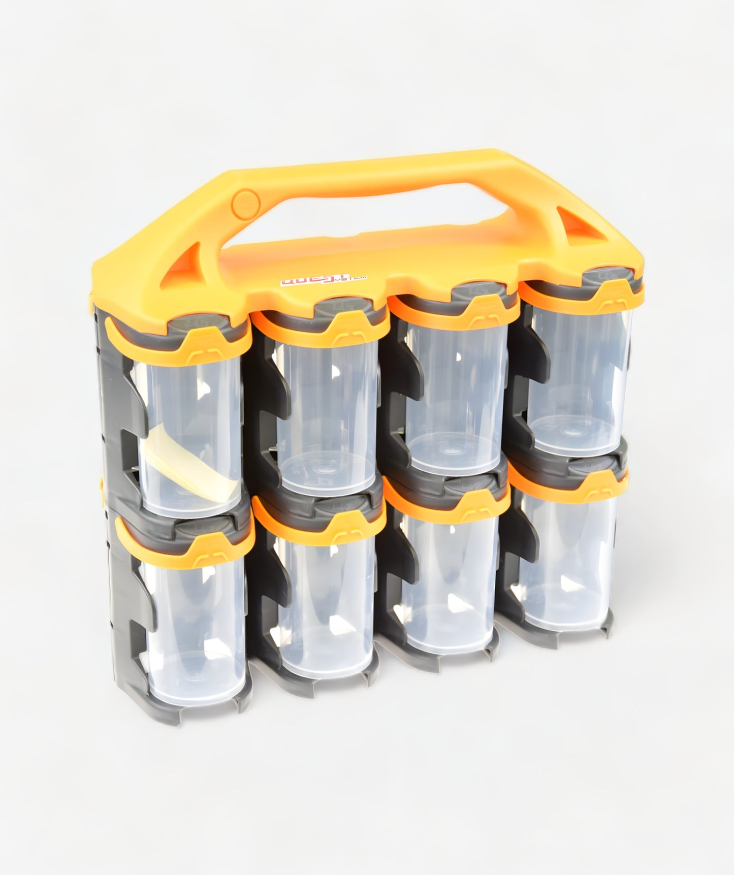 Q2X16 Sortimentskoffer mit 16 transparenten Behältern für Kleinteile