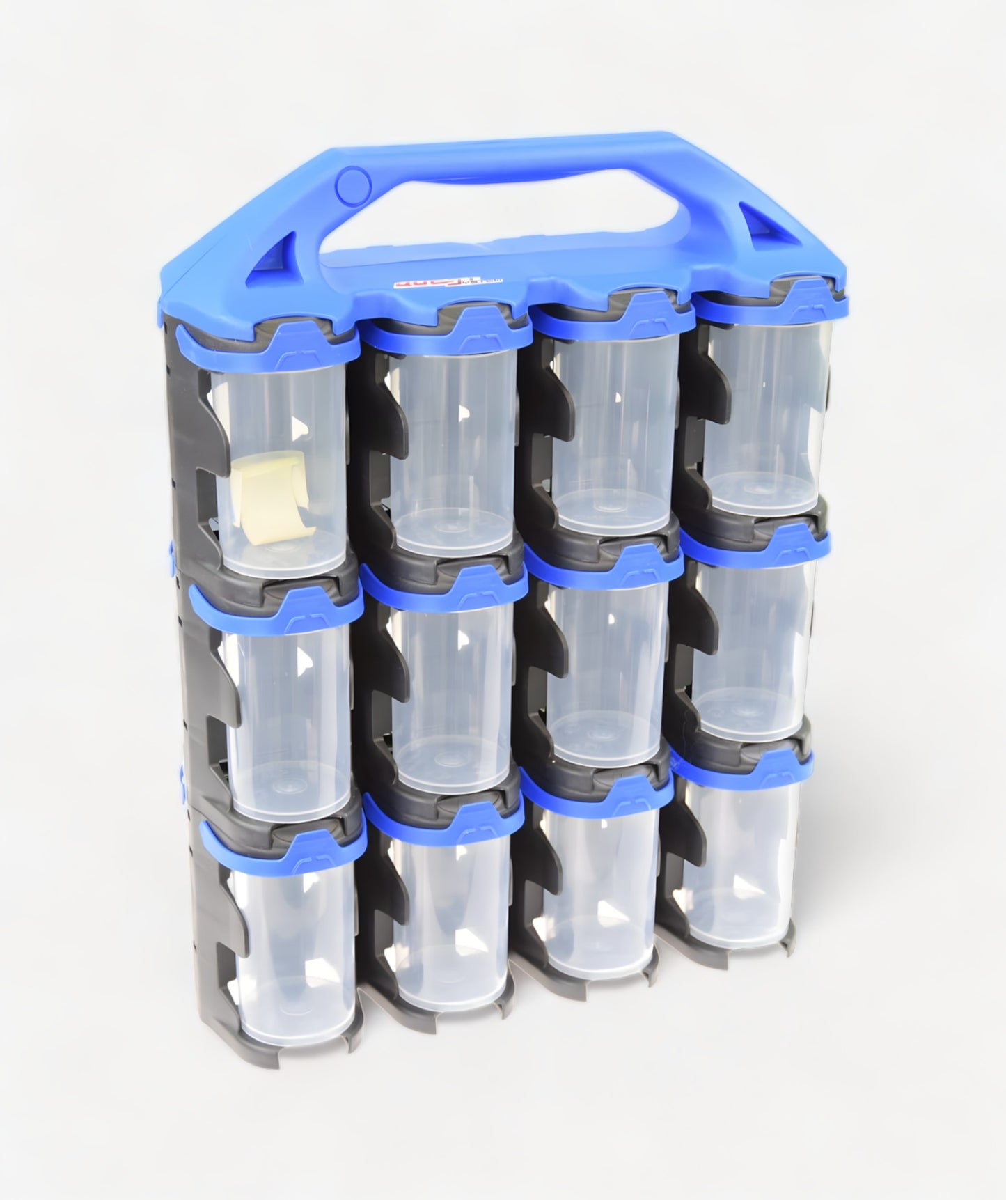 Q2X24 Sortimentskoffer mit 24 transparenten Behältern für Kleinteile