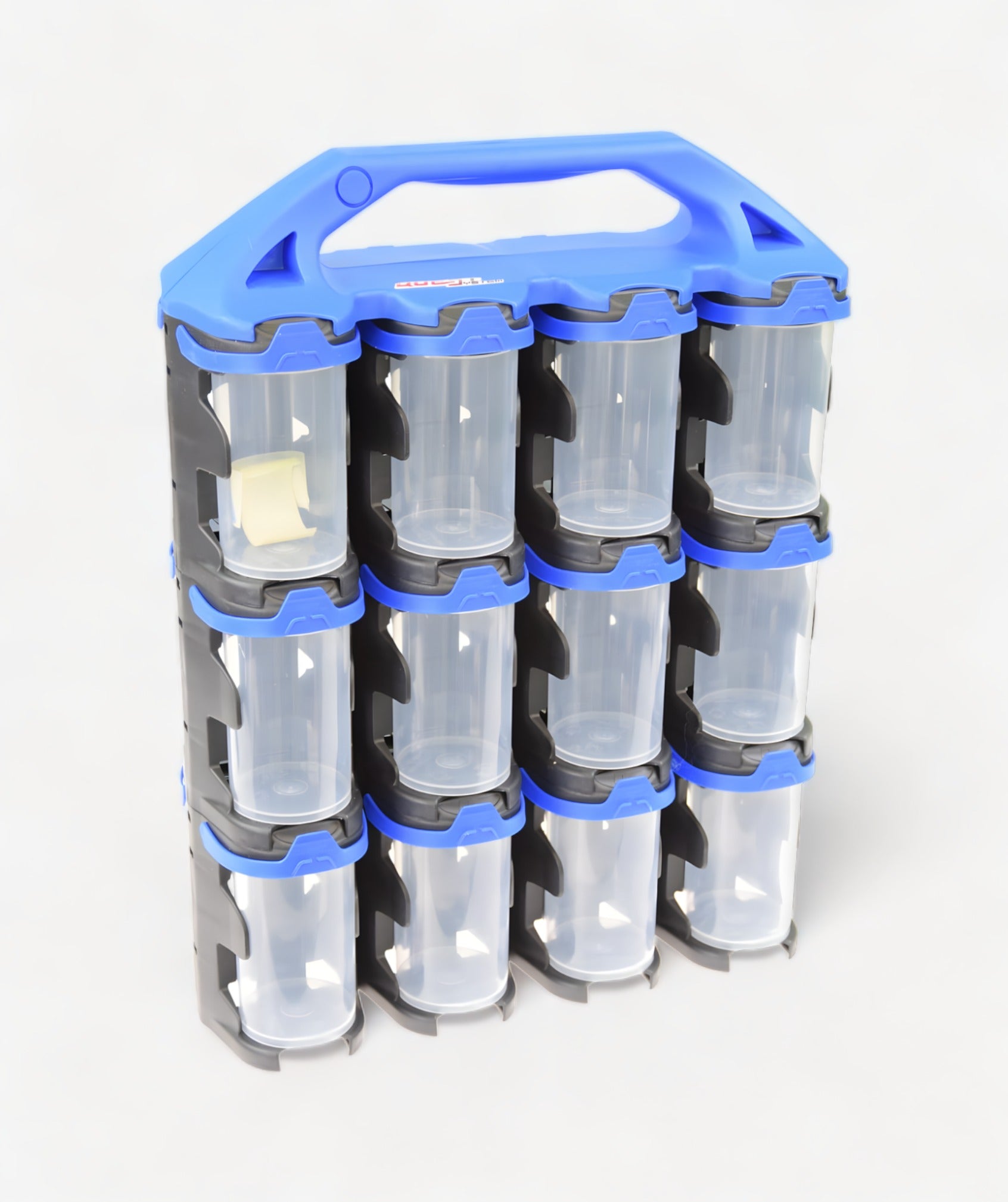 Q2X24 Sortimentskoffer mit 24 transparenten Behältern für Kleinteile