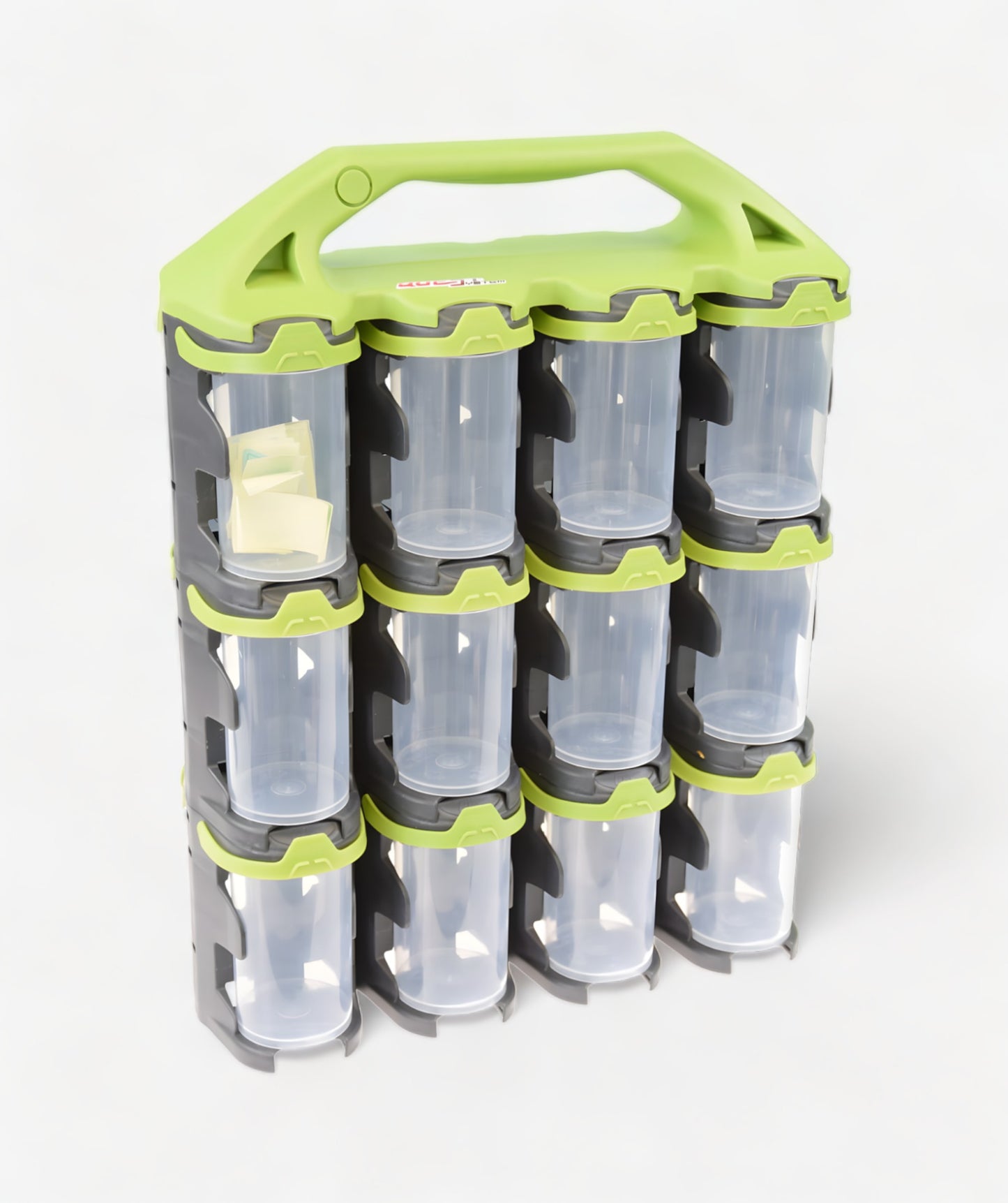 Q2X24 Sortimentskoffer mit 24 transparenten Behältern für Kleinteile