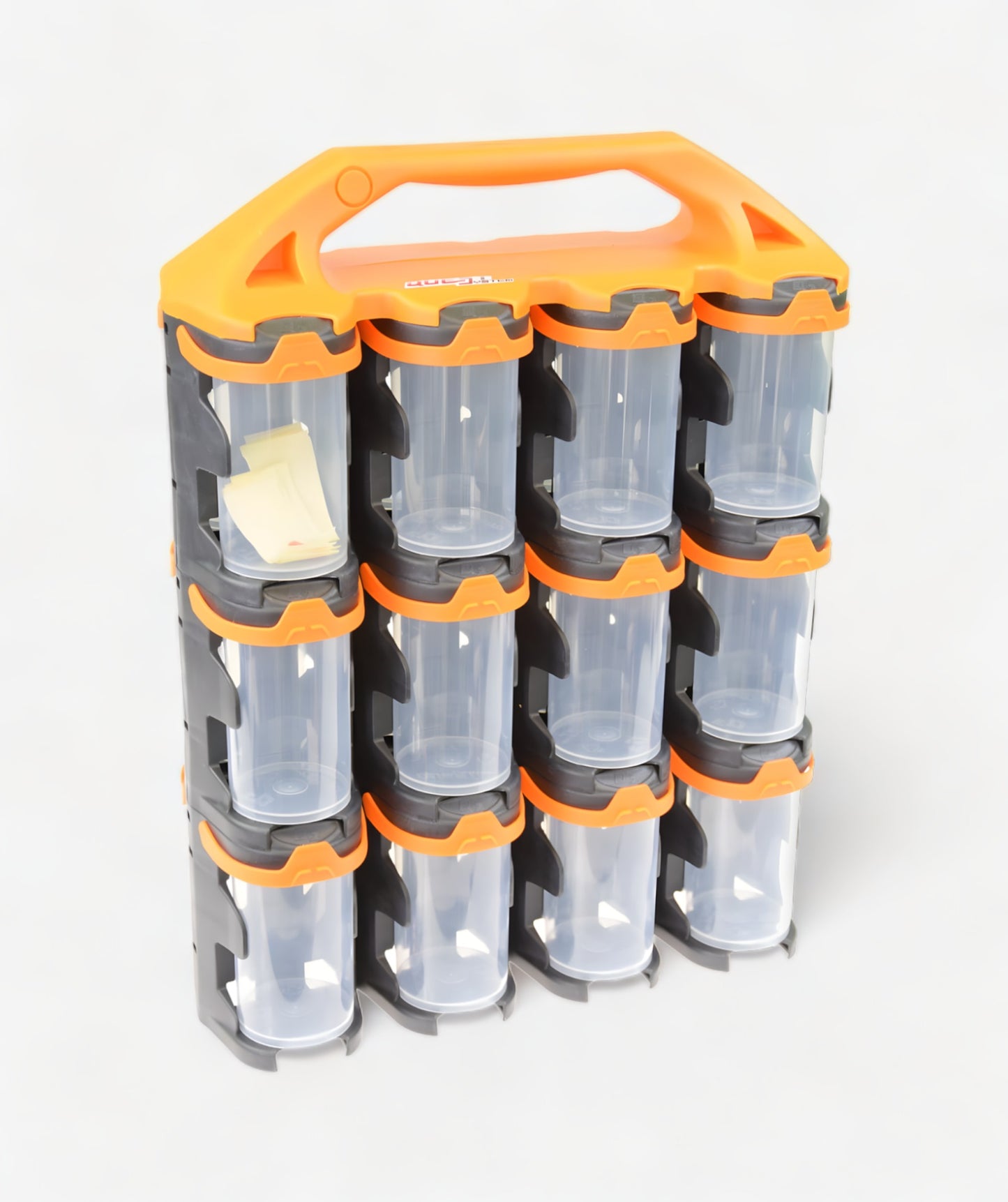 Q2X24 Sortimentskoffer mit 24 transparenten Behältern für Kleinteile